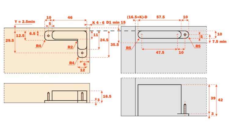 Drilling Scheme for Hinges